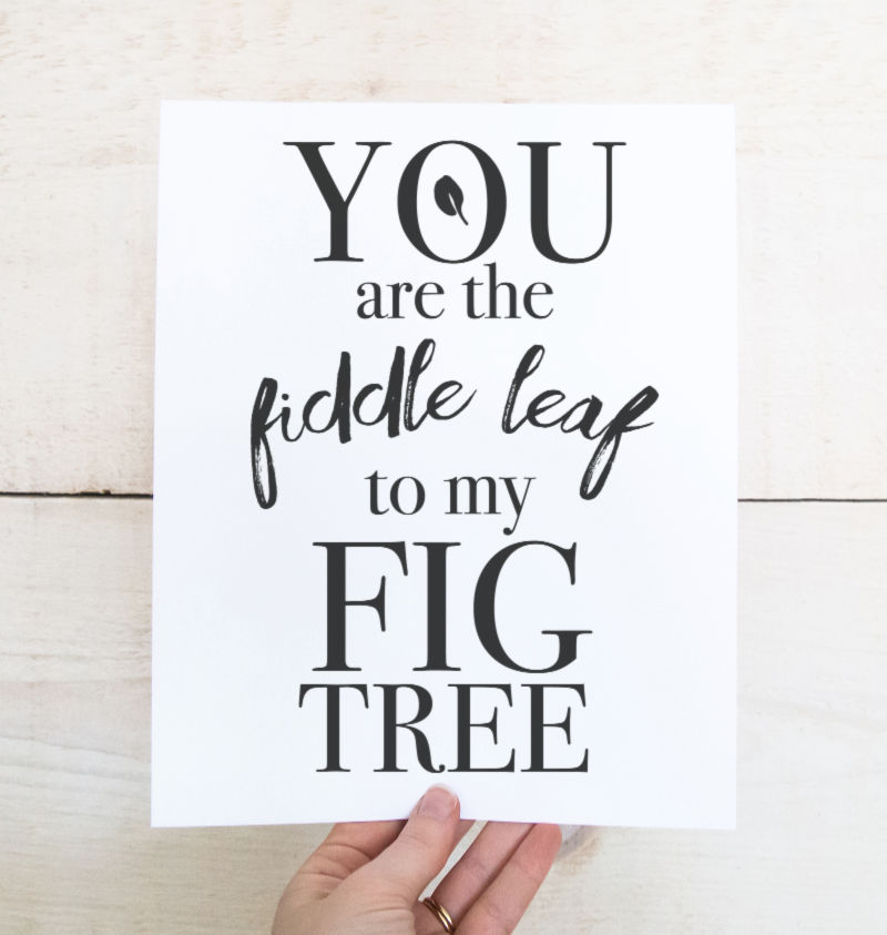 Free Printable Art - Fiddle Leaf Fig Tree