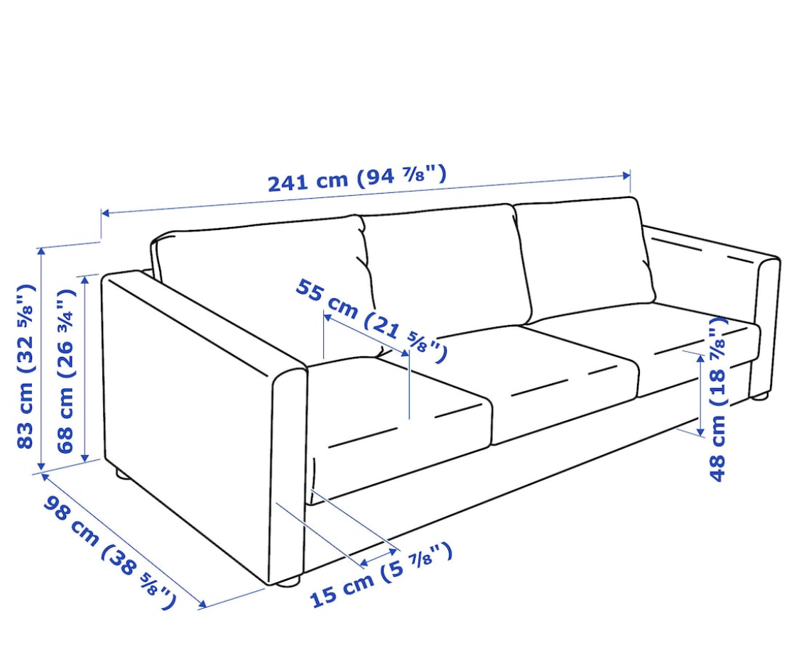 IKEA Finnala Sofa (vs Vimle) A Pop of Pretty