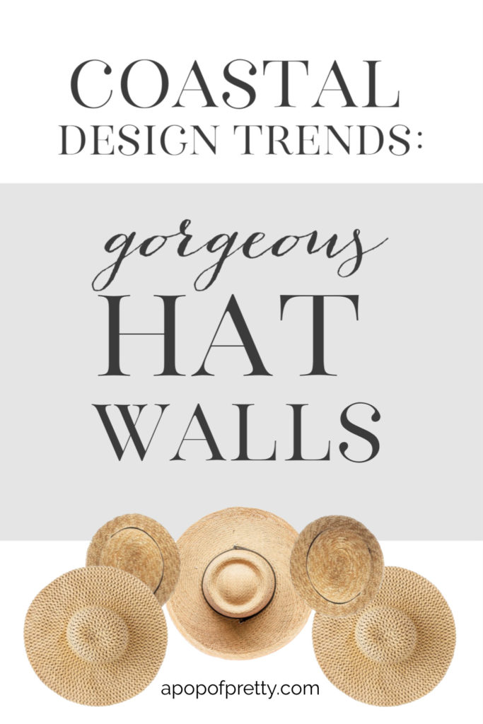 straw hat wall decor