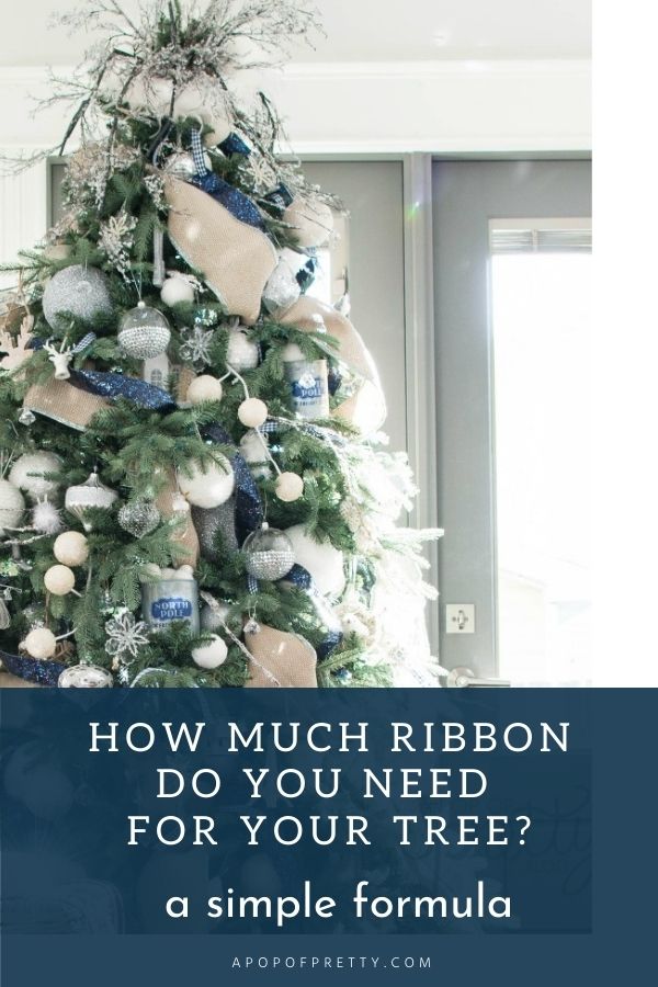 How to Put Ribbon on a Christmas Tree (2020 Tutorial) - A Pop of