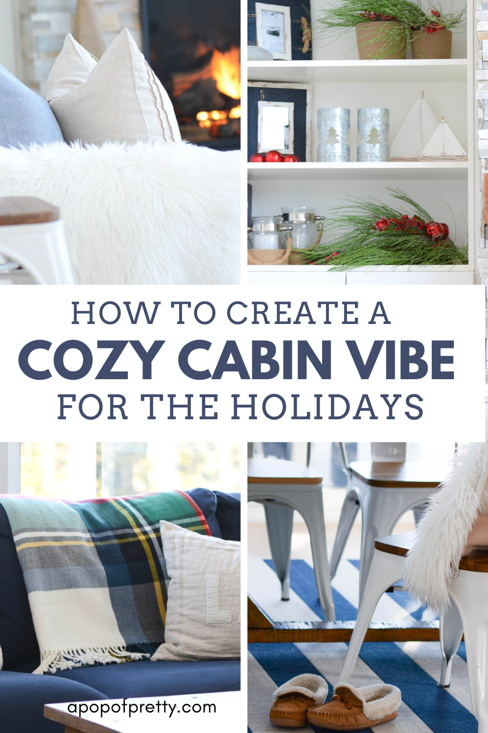 Cozy Lakehouse Vibe for Christmas: 5 Decor Tips - A Pop of Pretty