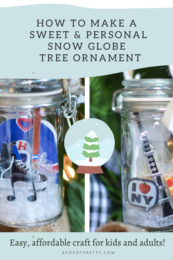 DIY Christmas Ornament: Spice Jar Snow Globe - A Pop of Pretty