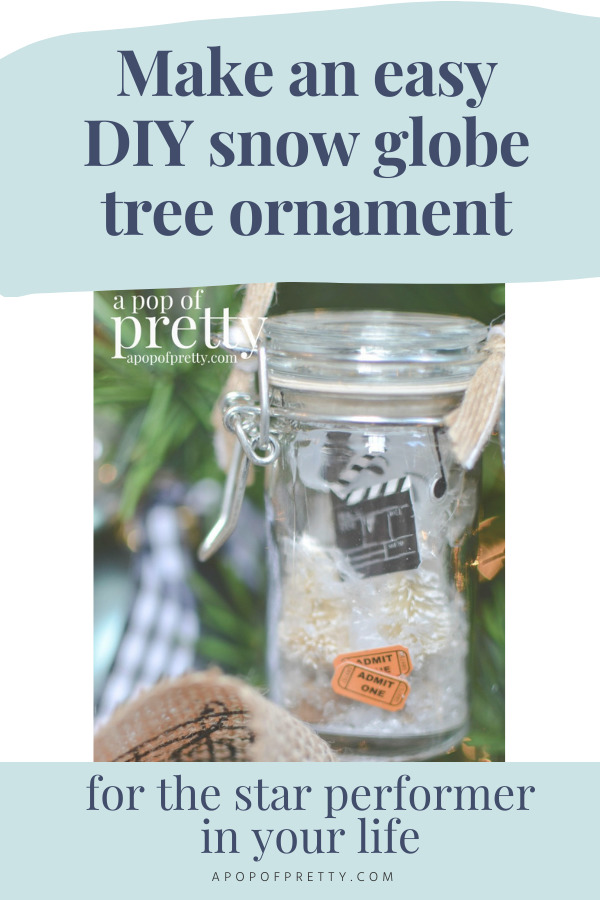 DIY Christmas Ornament: Spice Jar Snow Globe - A Pop of Pretty