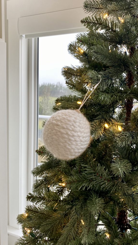How to hang large Christmas tree ornaments