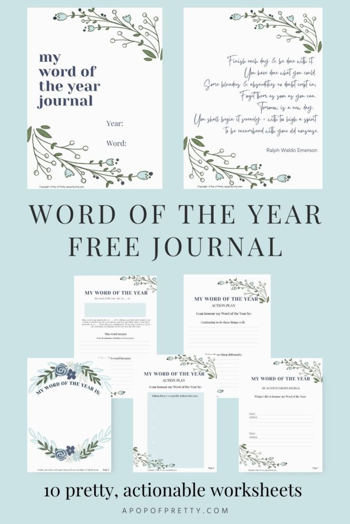 word of the year workbook
