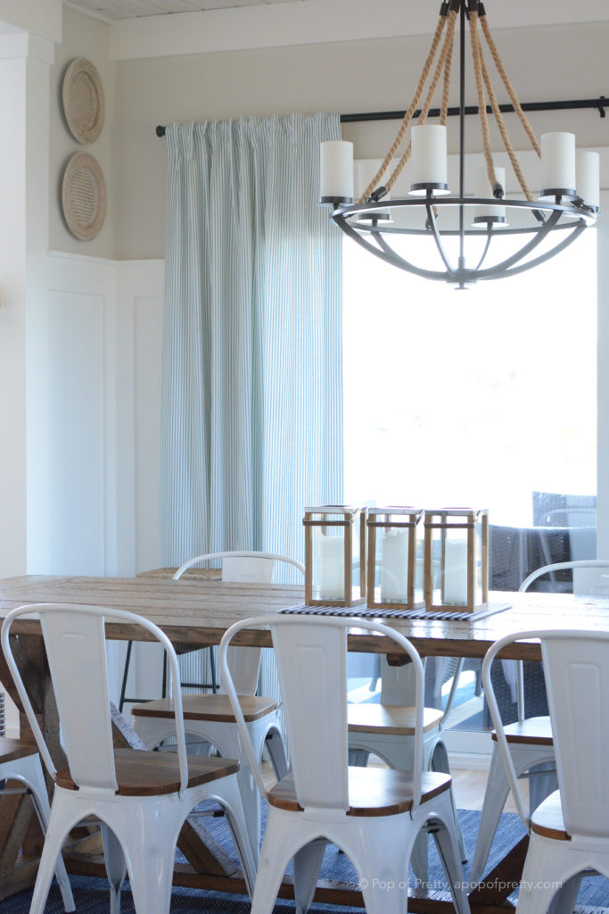 modern coastal style dining room
