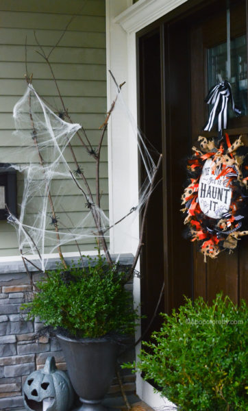 Halloween Decor Outdoor: Happy Haunting Porch - A Pop of Pretty